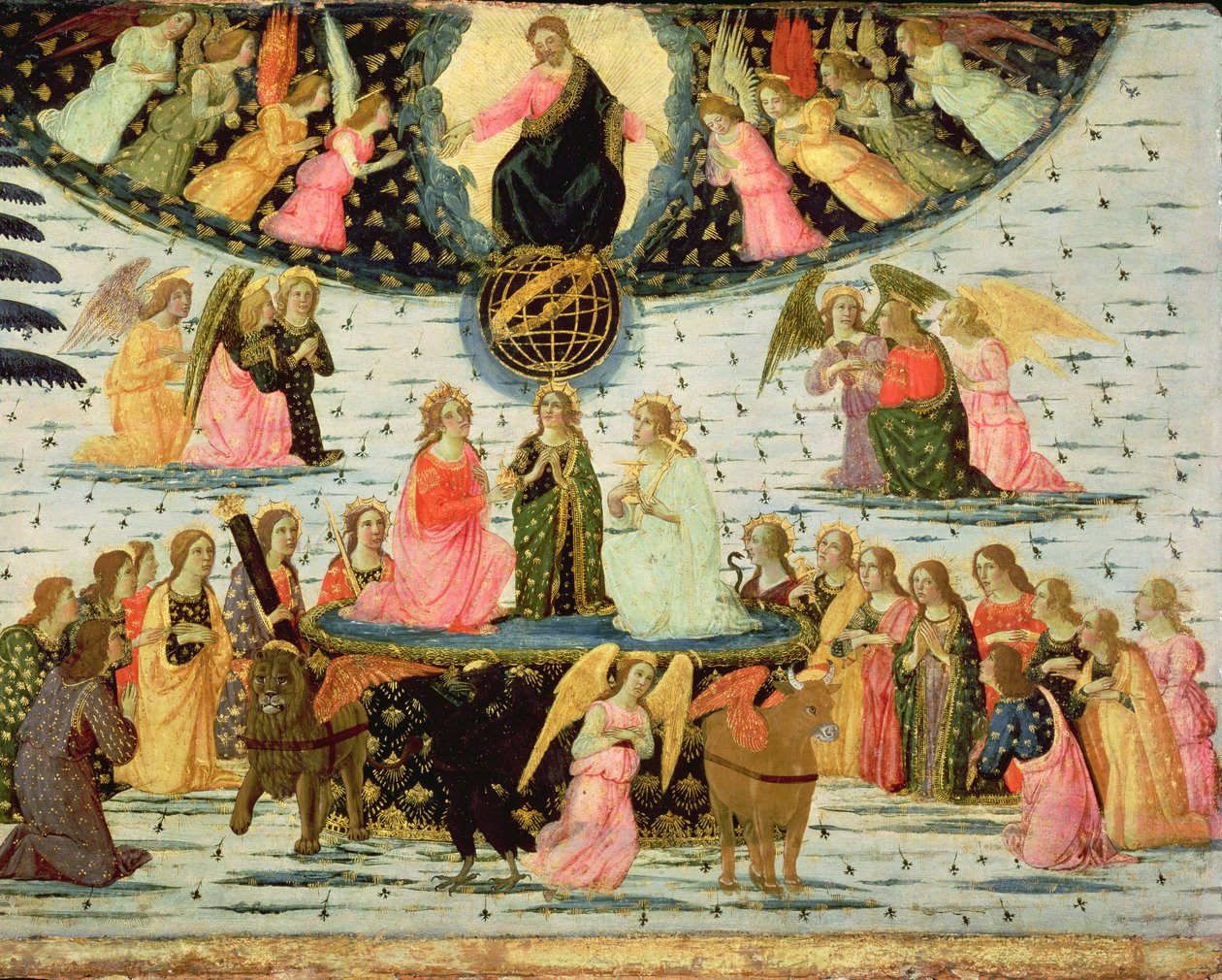 Triumph of Eternity, inspiraationa Petrarchin "Triumphs" (1304-74) tekijältä Jacopo del Sellaio