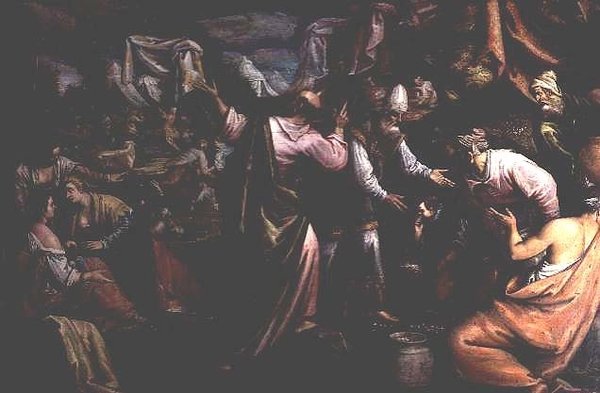 Manna erämaassa tekijältä Jacopo Bassano