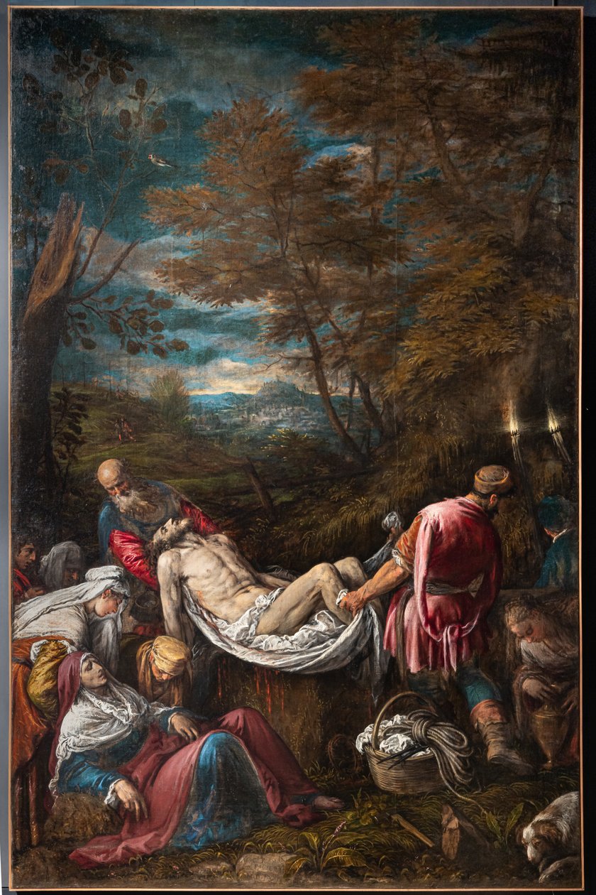 Kristuksen ruumiin hautaaminen tekijältä Jacopo (1510 92) Bassano
