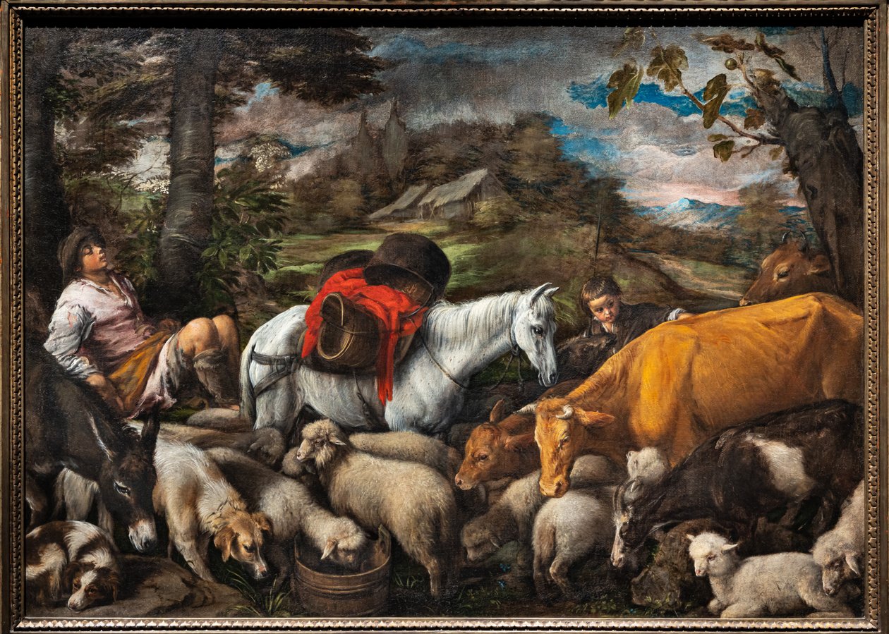 Pastoraali (The White Horse) tekijältä Jacopo (1510 92) Bassano