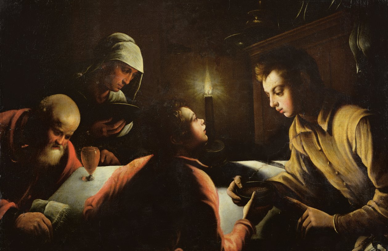 Esau myy syntymäoikeutensa tekijältä Jacopo 1510 92 after Bassano