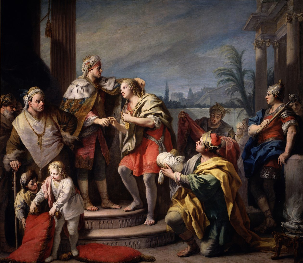 Joosef faraon edessä, noin 1749 tekijältä Jacopo Amigoni
