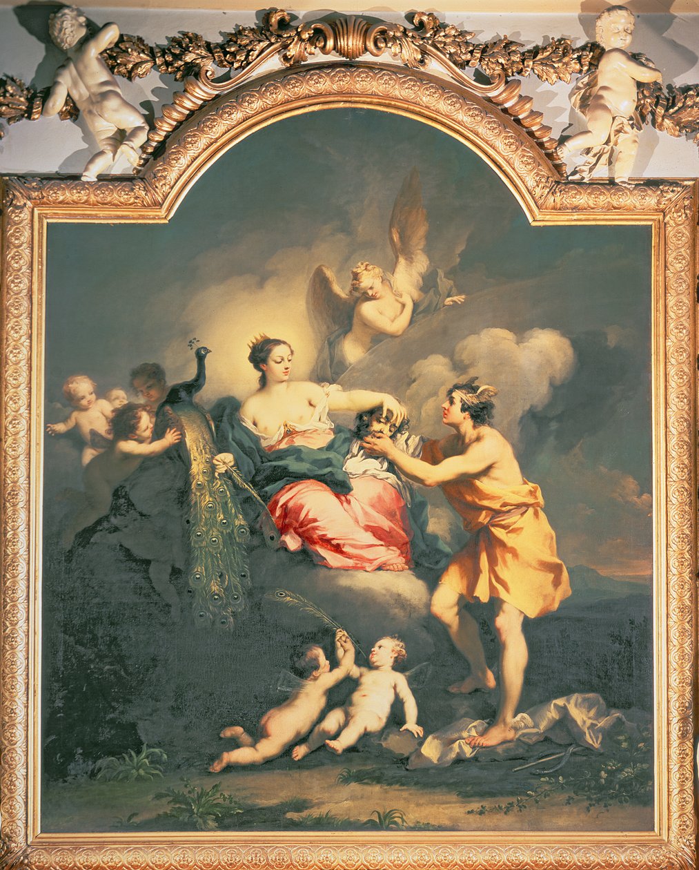 Juno saa Argusin pään (öljy) tekijältä Jacopo Amigoni
