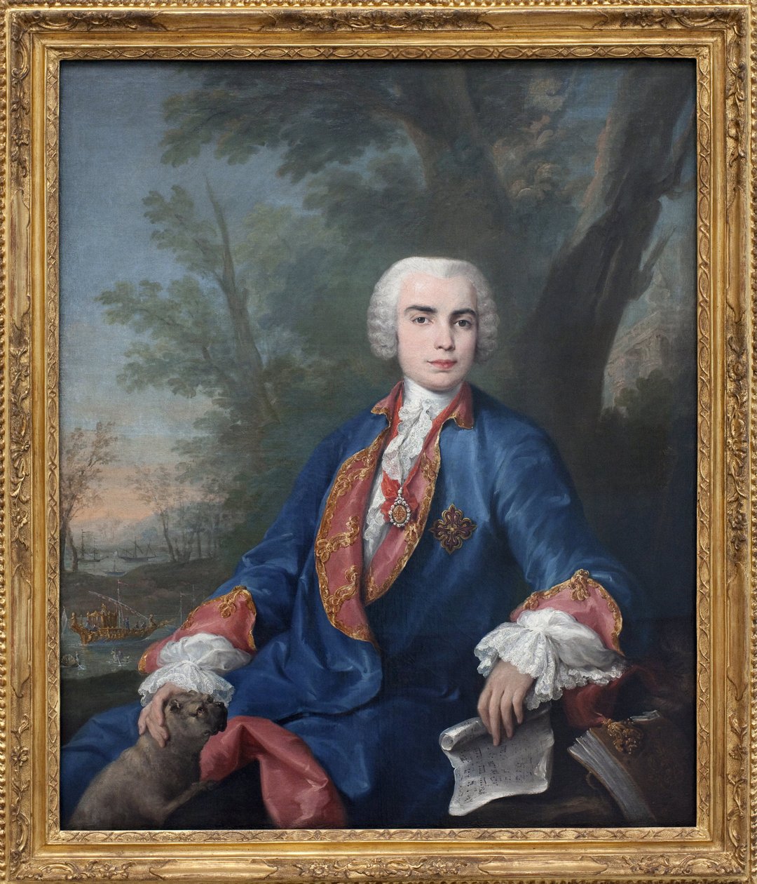 Sopraano kastroitiin Carlo Broschi, nimeltään Farinelli (1705-1782). Laulaja kantaa Calatravan ritarikunnan mitalia kädessään pitämässään nuotiossa Gaetano Latilian Zenobia-oopperan tahot. Jacopo Amigonin (1682-1752) maalaus, öljymaalaus tekijältä Jacopo Amigoni