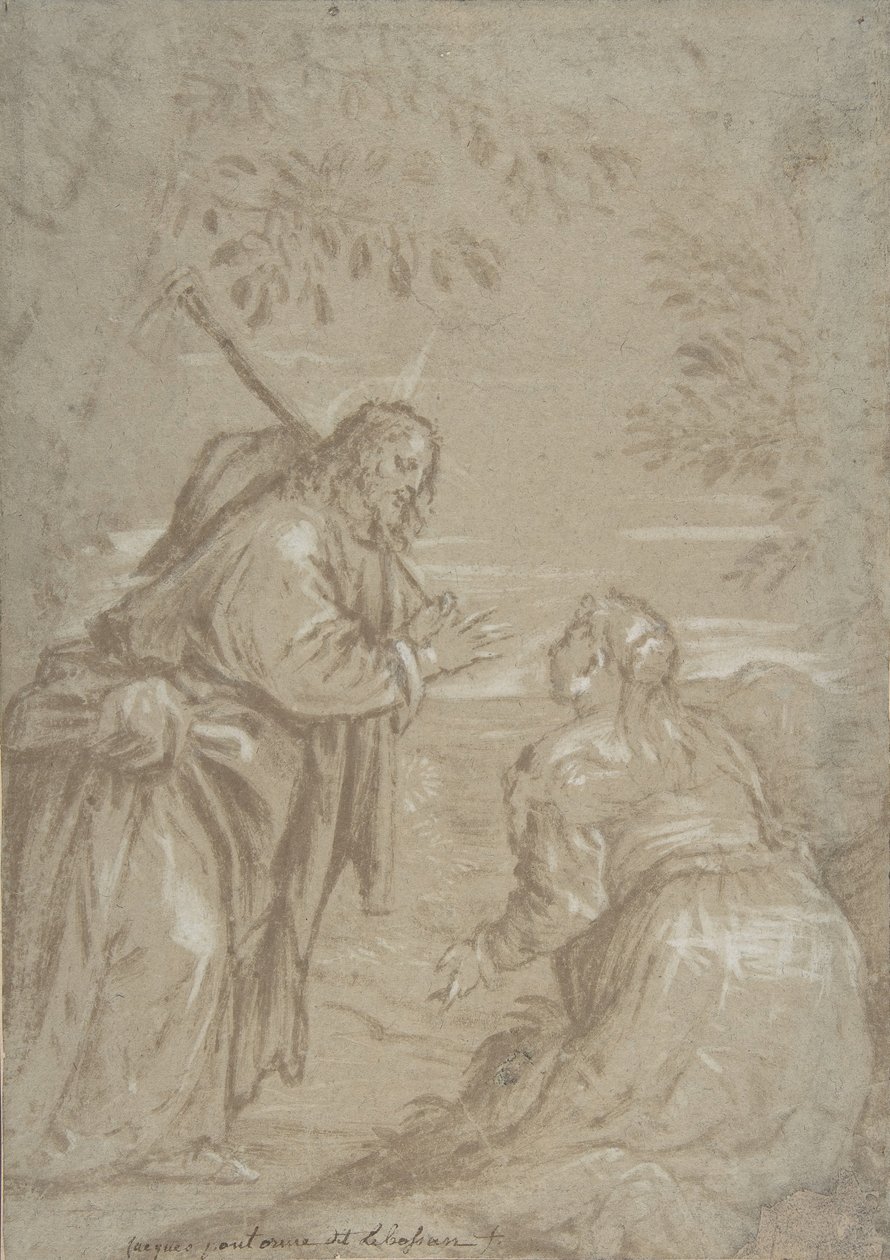 Kristus ilmestyy Pyhälle Maria Magdalenalle Noli Me Tangere, n. 1560. tekijältä Jacopo Bassano.