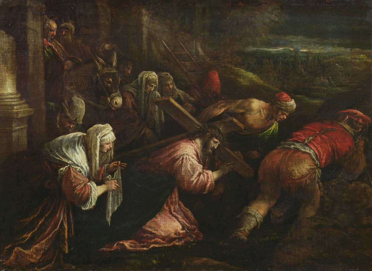 Kristus kantaa ristiä, noin 1570-80. tekijältä Jacopo Bassano