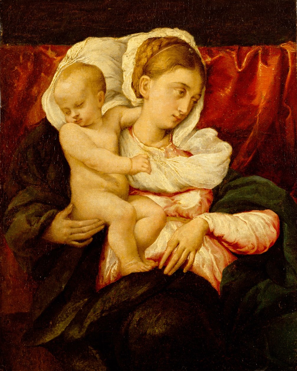 Madonna ja lapsi tekijältä Jacopo Bassano