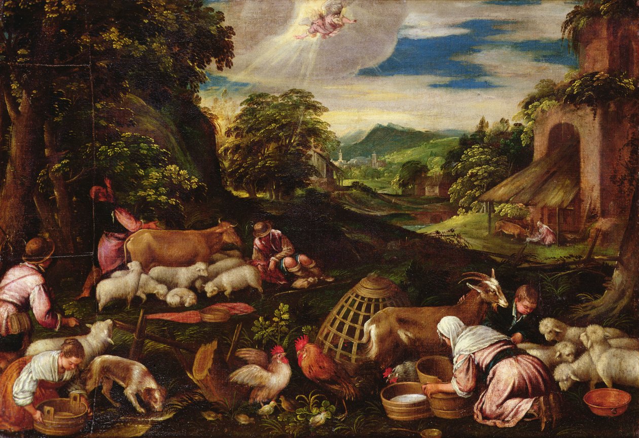 Ilmoitus paimenille tekijältä Jacopo Bassano