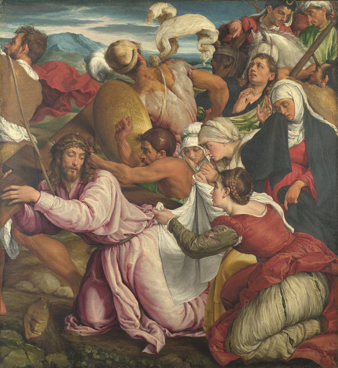 Tie Golgatalle, noin 1545 tekijältä Jacopo Bassano il vecchio