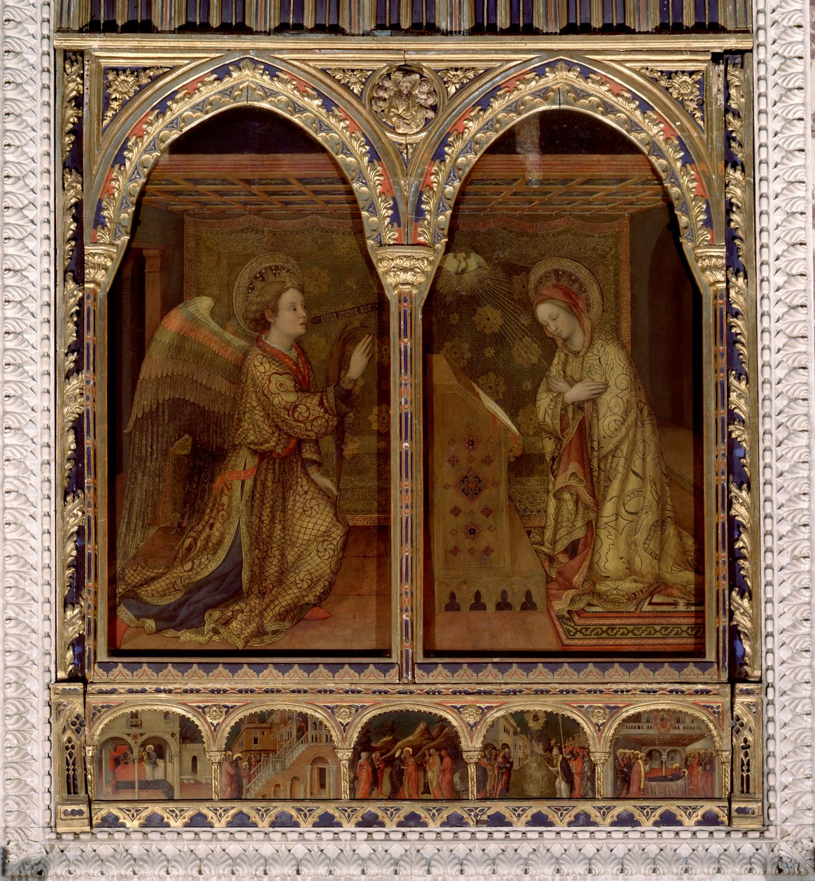 Ilmoitus. Pyhän Hengen kyyhkynen. (Maalaus tekijältä Jacopo Bellini