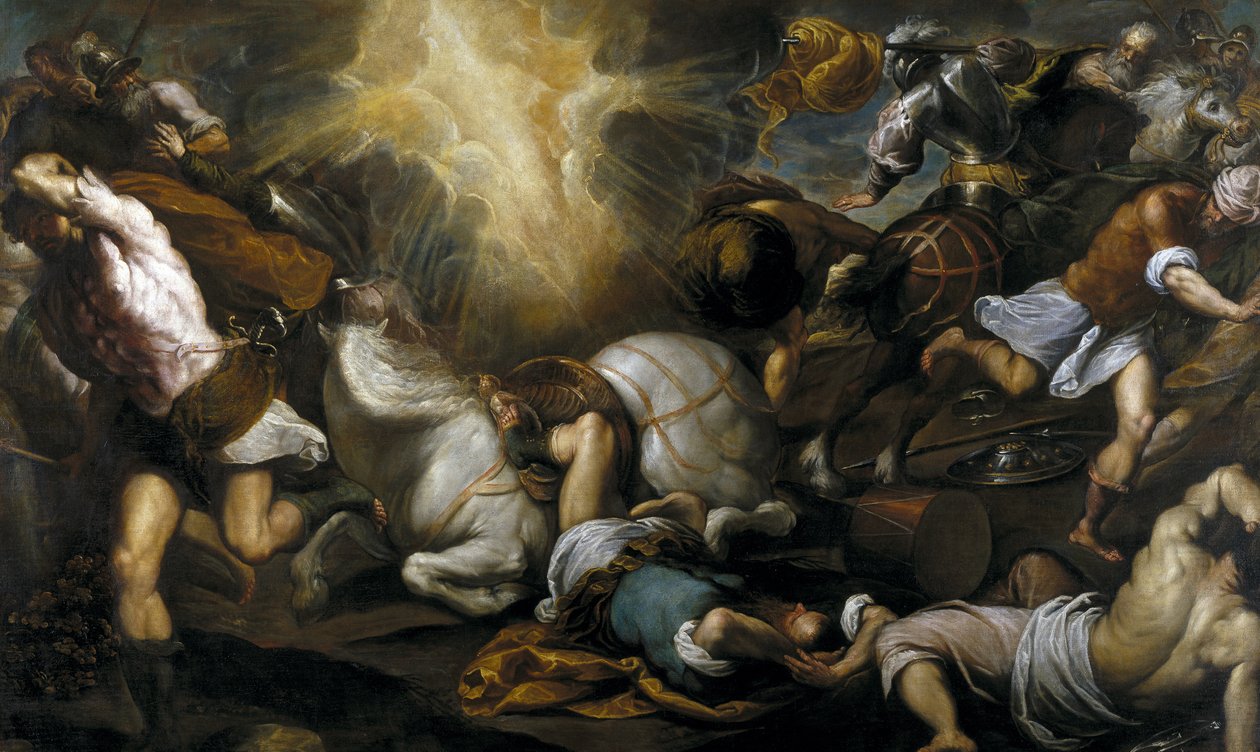 Pyhän Paavalin kääntymys, 1592 tekijältä Jacopo Palma il Giovane the Younger