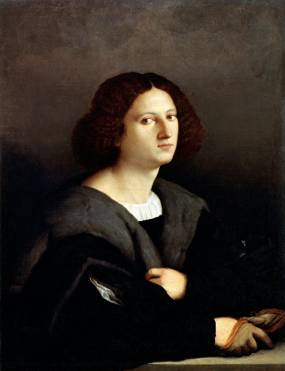 "Miehen muotokuva", 1512-1515. tekijältä Jacopo Palma il Vecchio