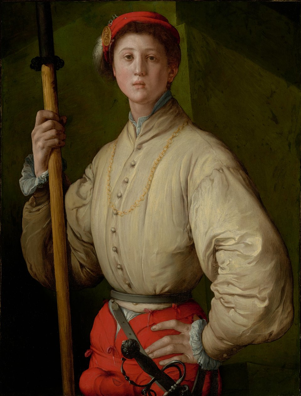 Halberdierin muotokuva (Francesco Guardi) tekijältä Jacopo Pontormo