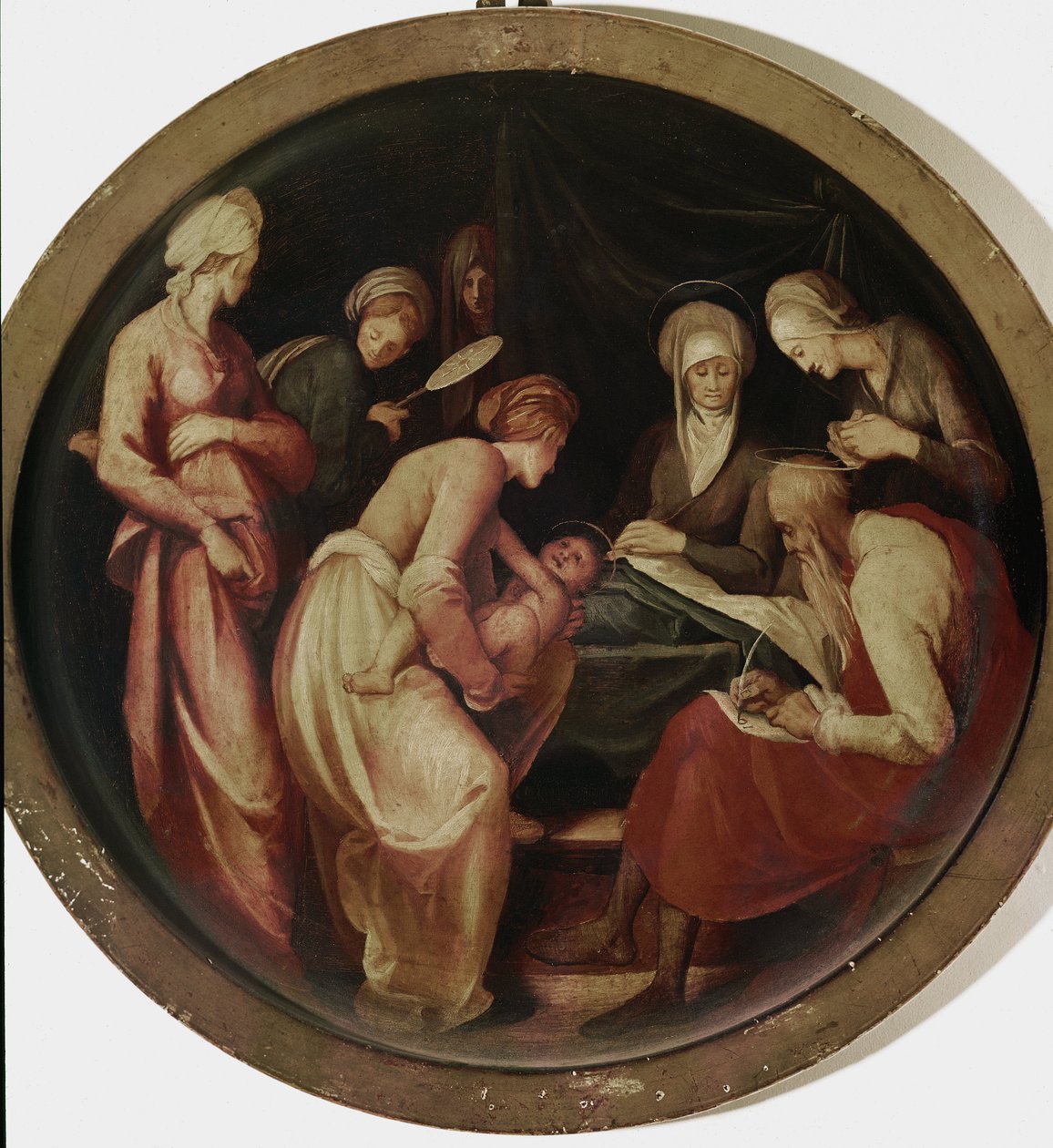 Pyhän Johannes Kastajan syntymä (öljy puulle tekijältä Jacopo Pontormo