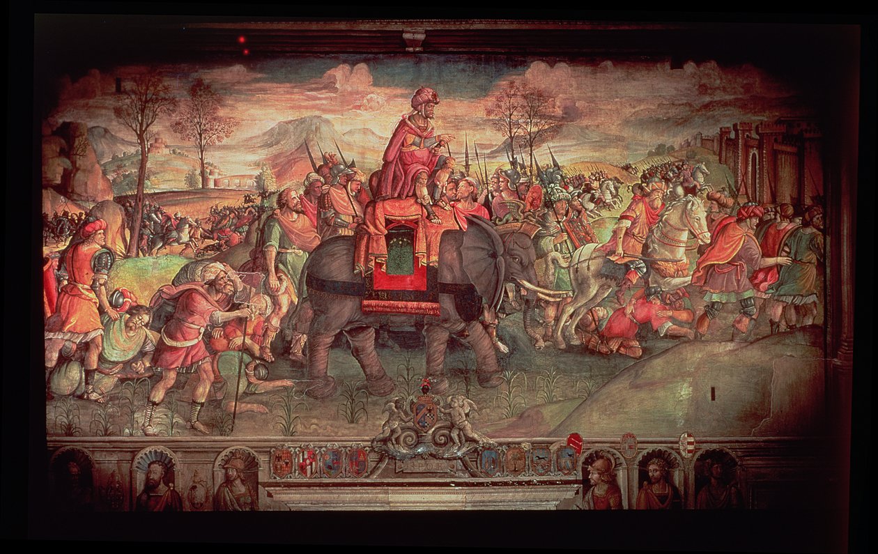Hannibal ylittää Alpit tekijältä Jacopo Ripanda