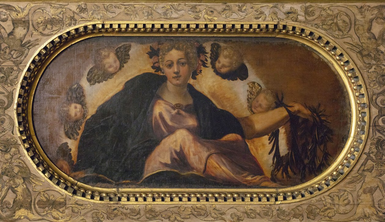 Onnen allegoria Onnen allegooria, 1565. tekijältä Jacopo Robusti Tintoretto