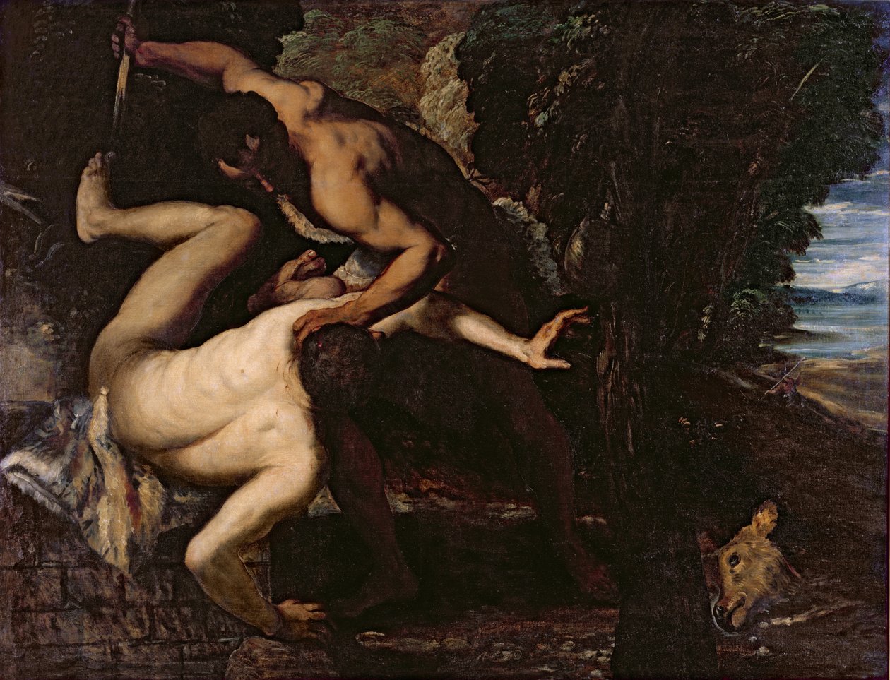 Kain tappaa Abelin tekijältä Jacopo Robusti Tintoretto