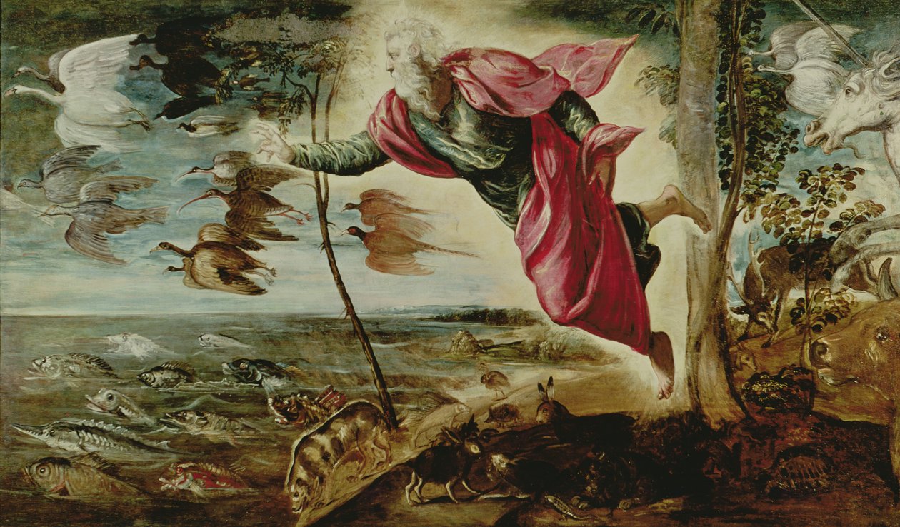 Eläinten luominen tekijältä Jacopo Robusti Tintoretto