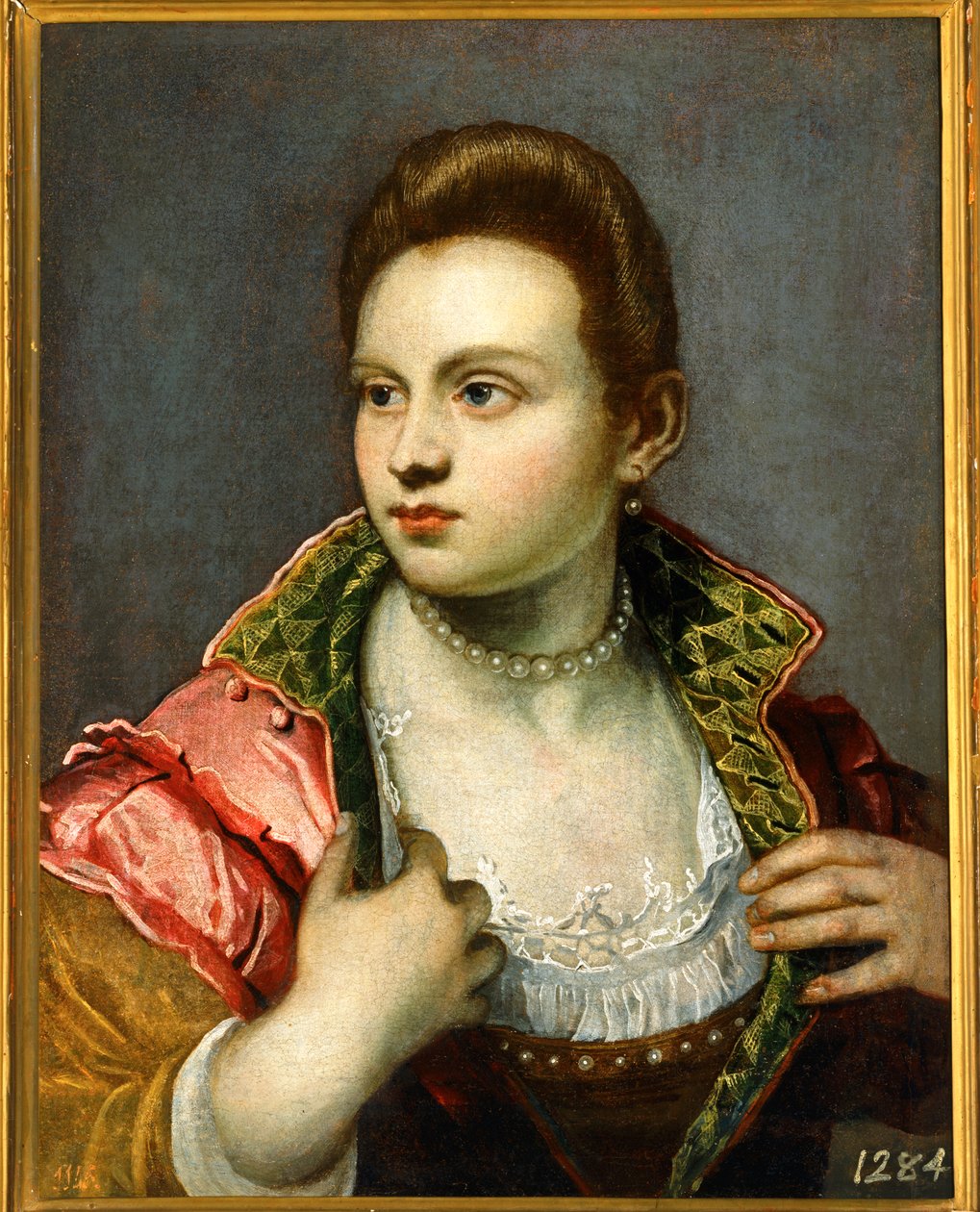 Naisen muotokuva, pitkittynyt ... tekijältä Jacopo Robusti Tintoretto