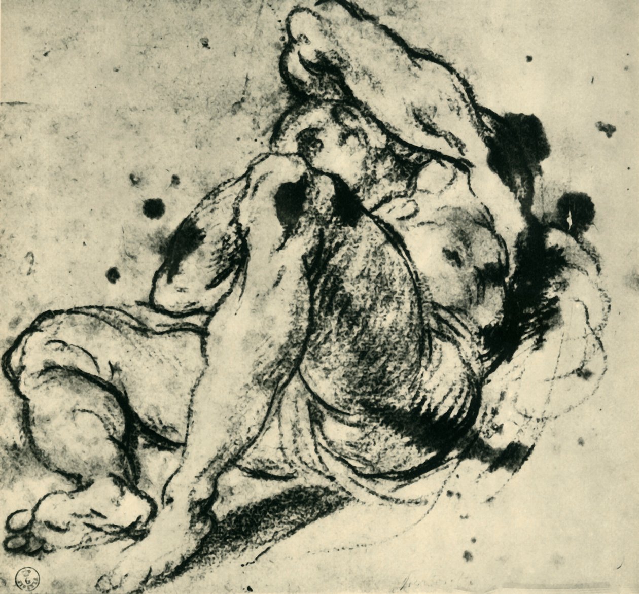 Mieshahmo, 1500-luvun puoliväli, loppu, 1943. tekijältä Jacopo Robusti Tintoretto