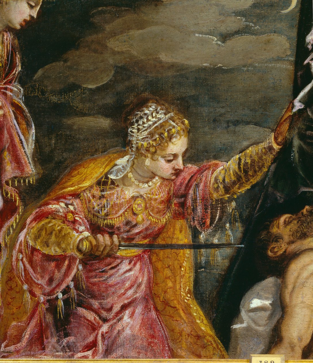 Judith ja Holofernes (öljy kankaalle), Tintoretto, Jacopo Robusti (1518-94) - Yksityiskohta Judith ja Holofernes (öljy kankaalle) Tintoretto, Jacopo Robusti (1518-94) 1500-luvun su. 0,58 x 1,19 m Madrid, Prado Mu tekijältä Jacopo Robusti Tintoretto