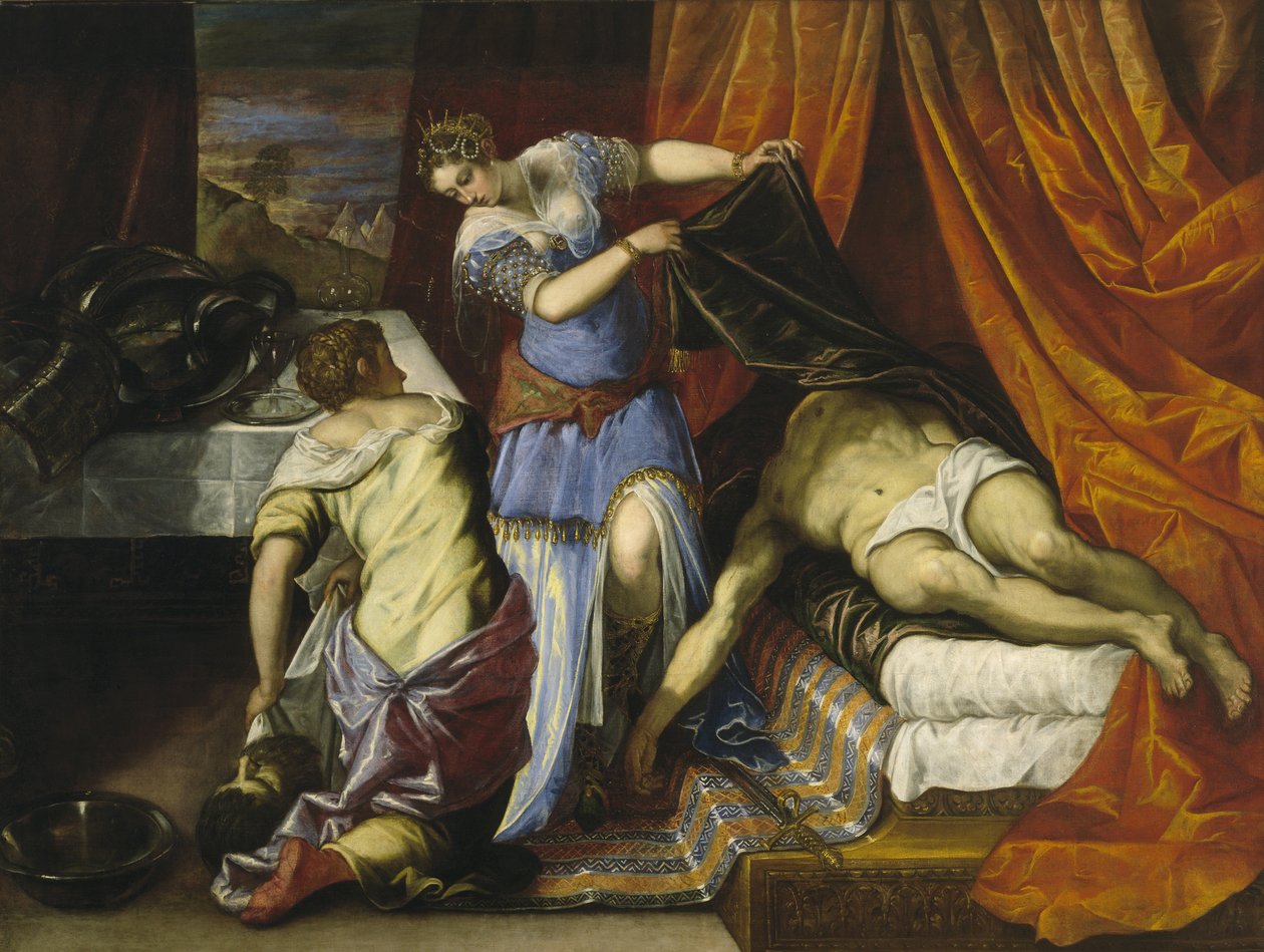 Judith ja Holofernes tekijältä Jacopo Robusti Tintoretto