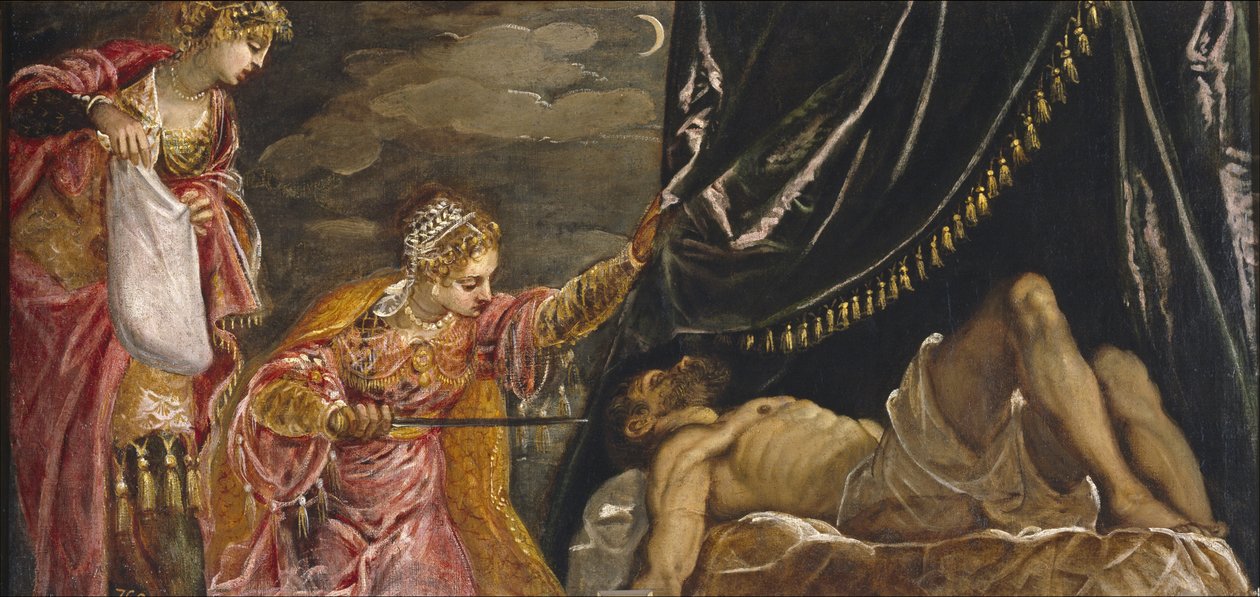 Judith ja Holofernes tekijältä Jacopo Robusti Tintoretto