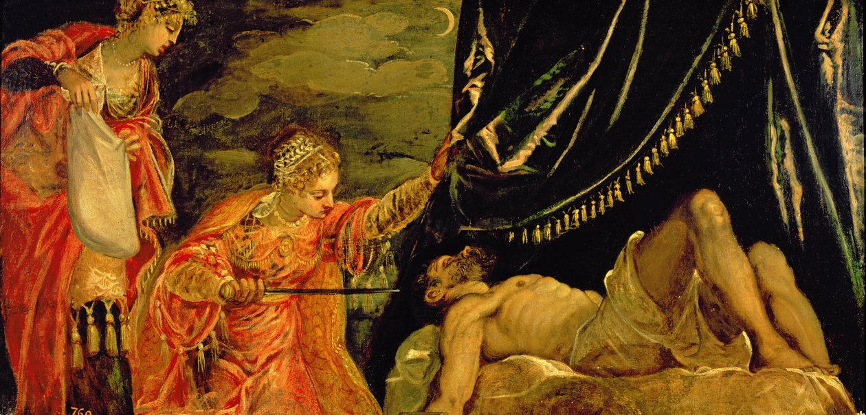 Judith ja Holofernes tekijältä Jacopo Robusti Tintoretto