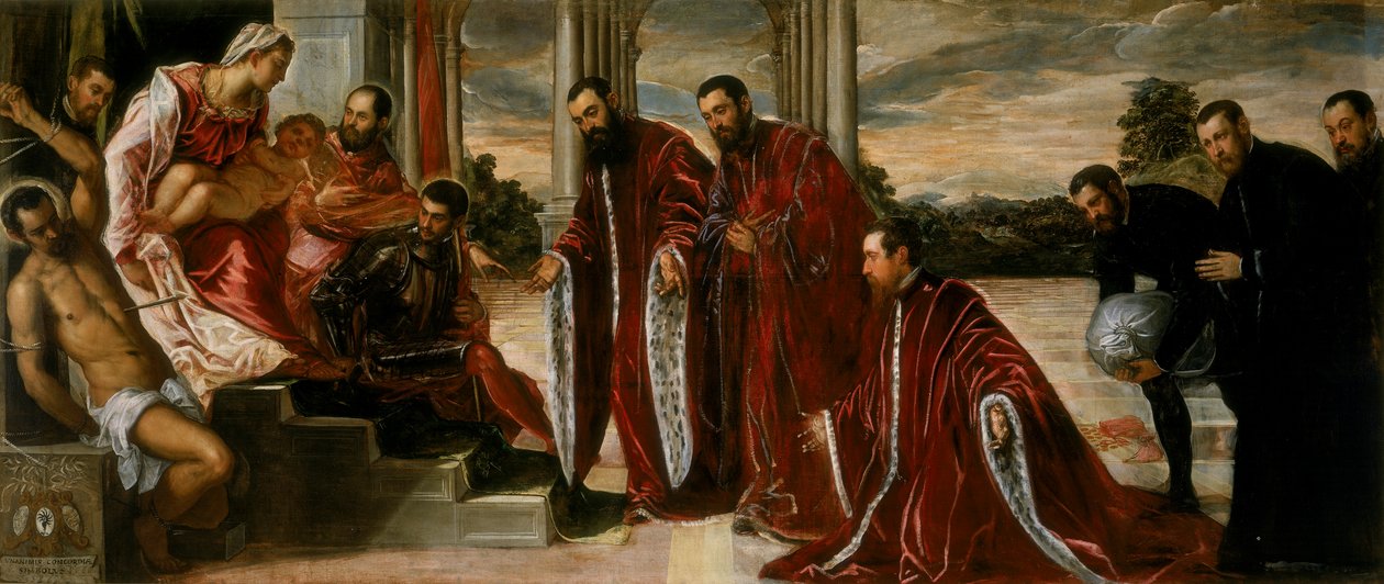 Rahastonhoitajien Madonna, 1567 tekijältä Jacopo Robusti Tintoretto