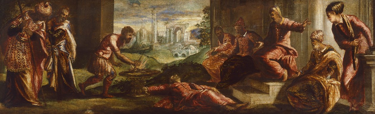 Mucius Scaevola tekijältä Jacopo Robusti Tintoretto