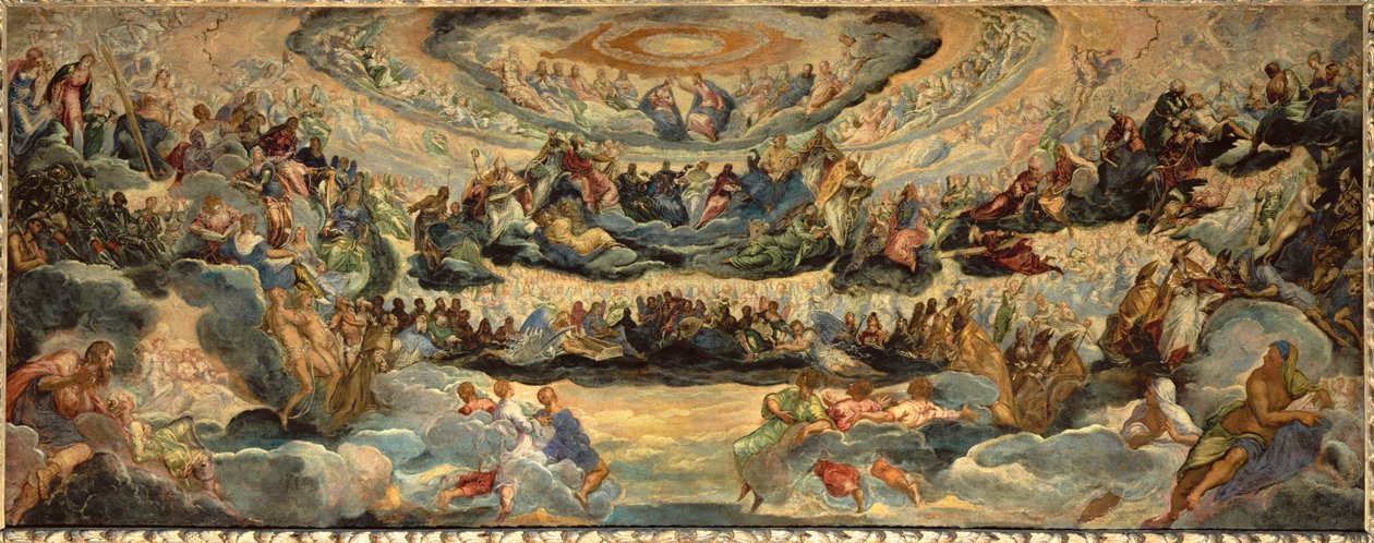 Paradise, luonnos Sala del Maggior Consiglio ... tekijältä Jacopo Robusti Tintoretto