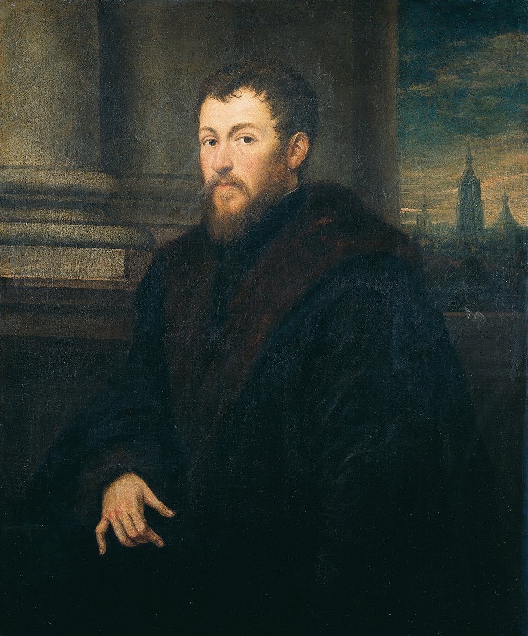 Herrasmiehen muotokuva tekijältä Jacopo Robusti Tintoretto