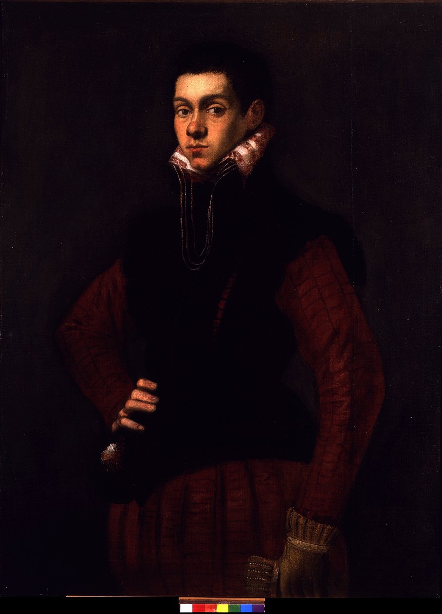 Nuoren miehen muotokuva, n. 1565 (öljy kankaalle) tekijältä Jacopo Robusti Tintoretto