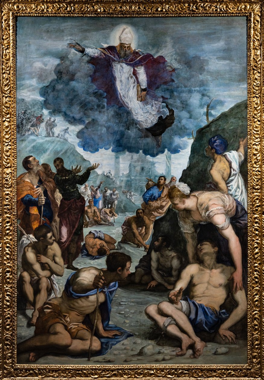 Pyhä Augustinus parantaa rammat tekijältä Jacopo Robusti Tintoretto