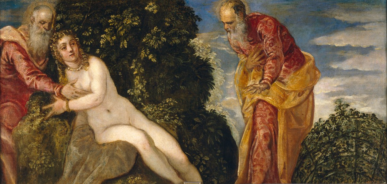 Susanna ja vanhimmat tekijältä Jacopo Robusti Tintoretto