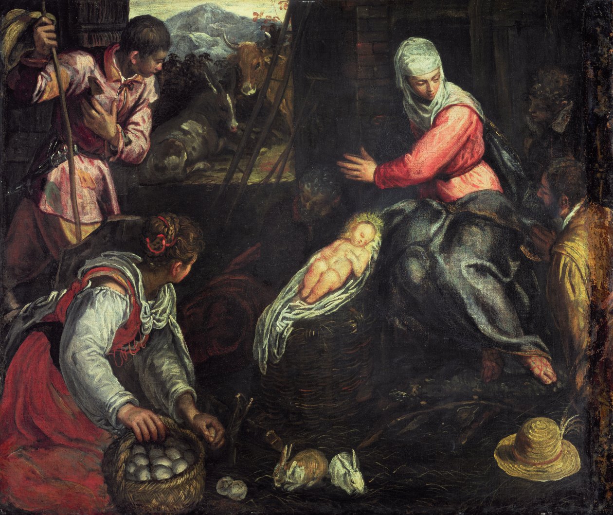 Huonekalut ja erilaiset esineet 1100- ja 1300-luvuilta tekijältä Jacopo Robusti Tintoretto