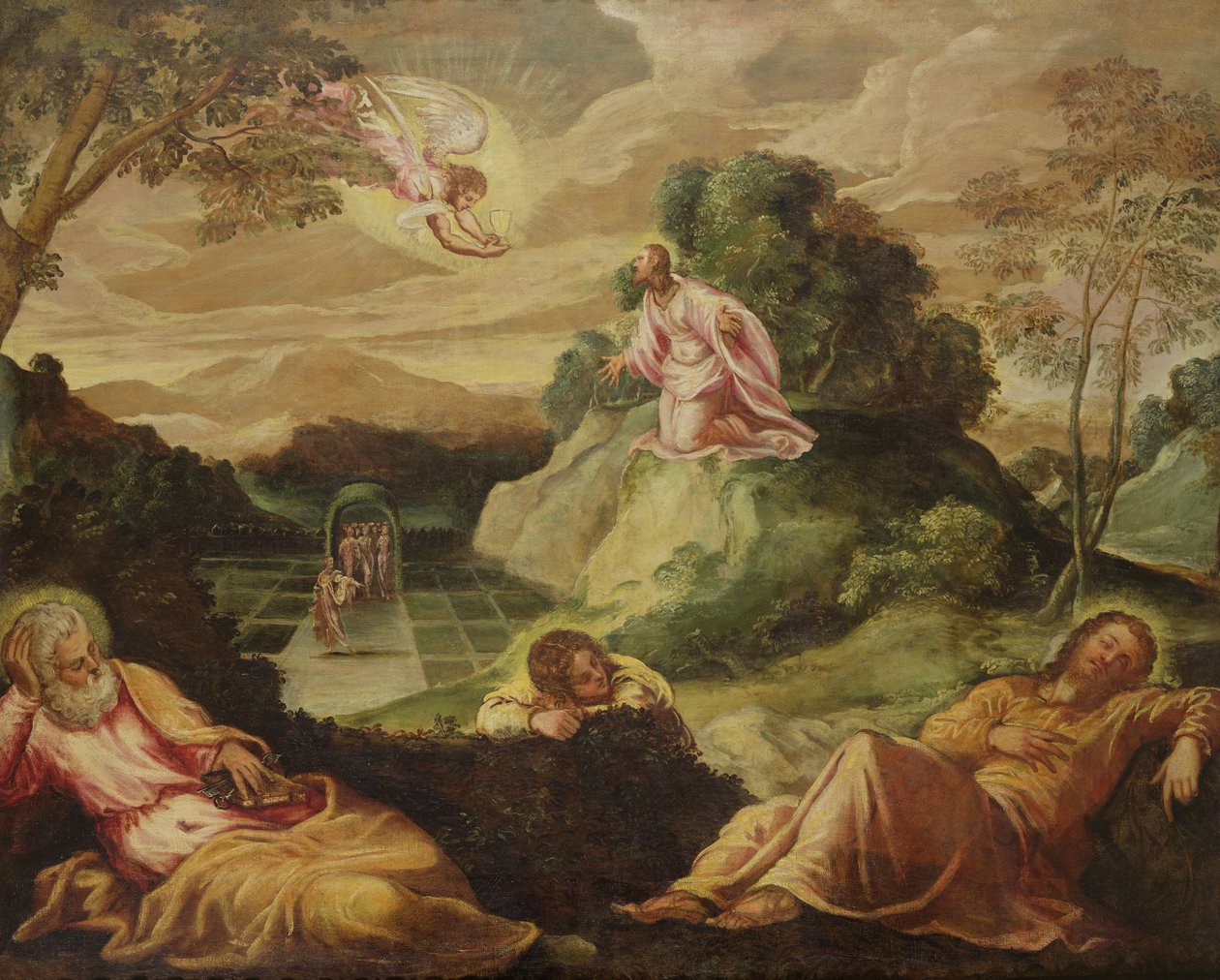 Agony in the Garden tekijältä Jacopo Robusti Tintoretto