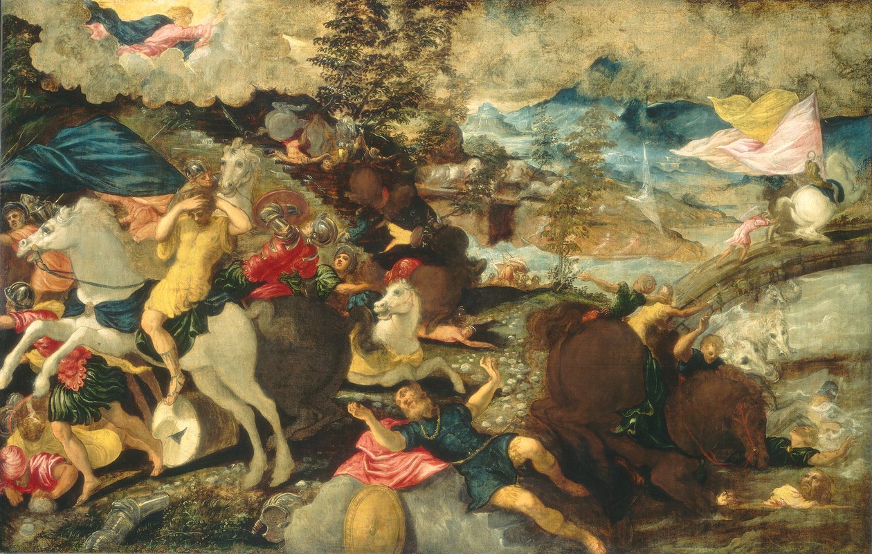 Pyhän Paavalin kääntymys, noin 1545 tekijältä Jacopo Robusti Tintoretto