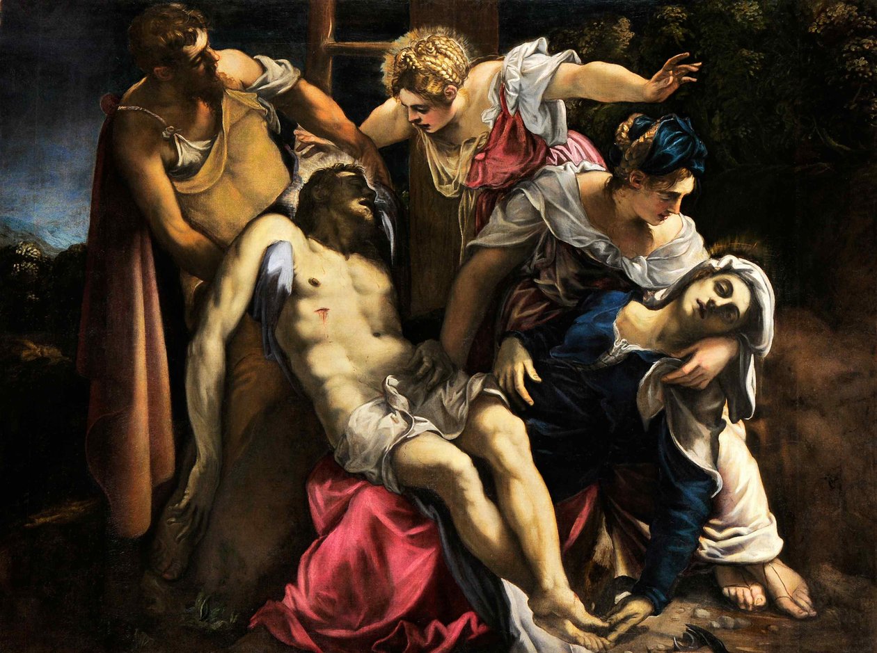 Deposition, noin 1562. tekijältä Jacopo Robusti Tintoretto