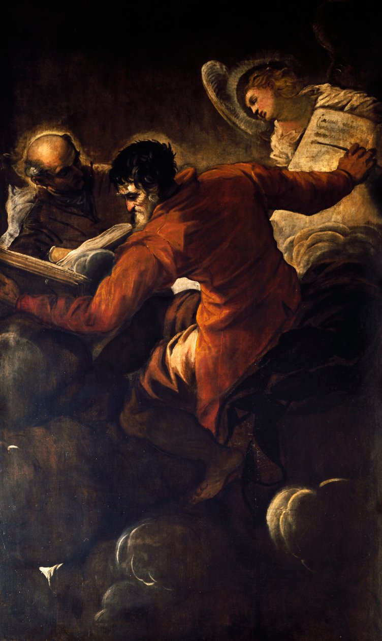 Evankelistat Luukas ja Matteus tekijältä Jacopo Robusti Tintoretto