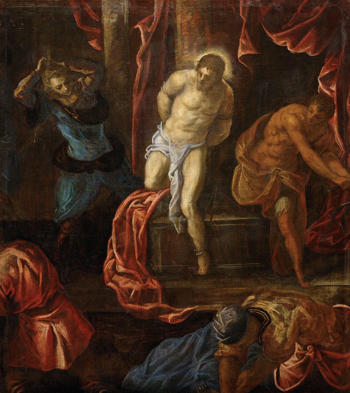 Kristuksen liputus, noin 1585-1590. tekijältä Jacopo Robusti Tintoretto