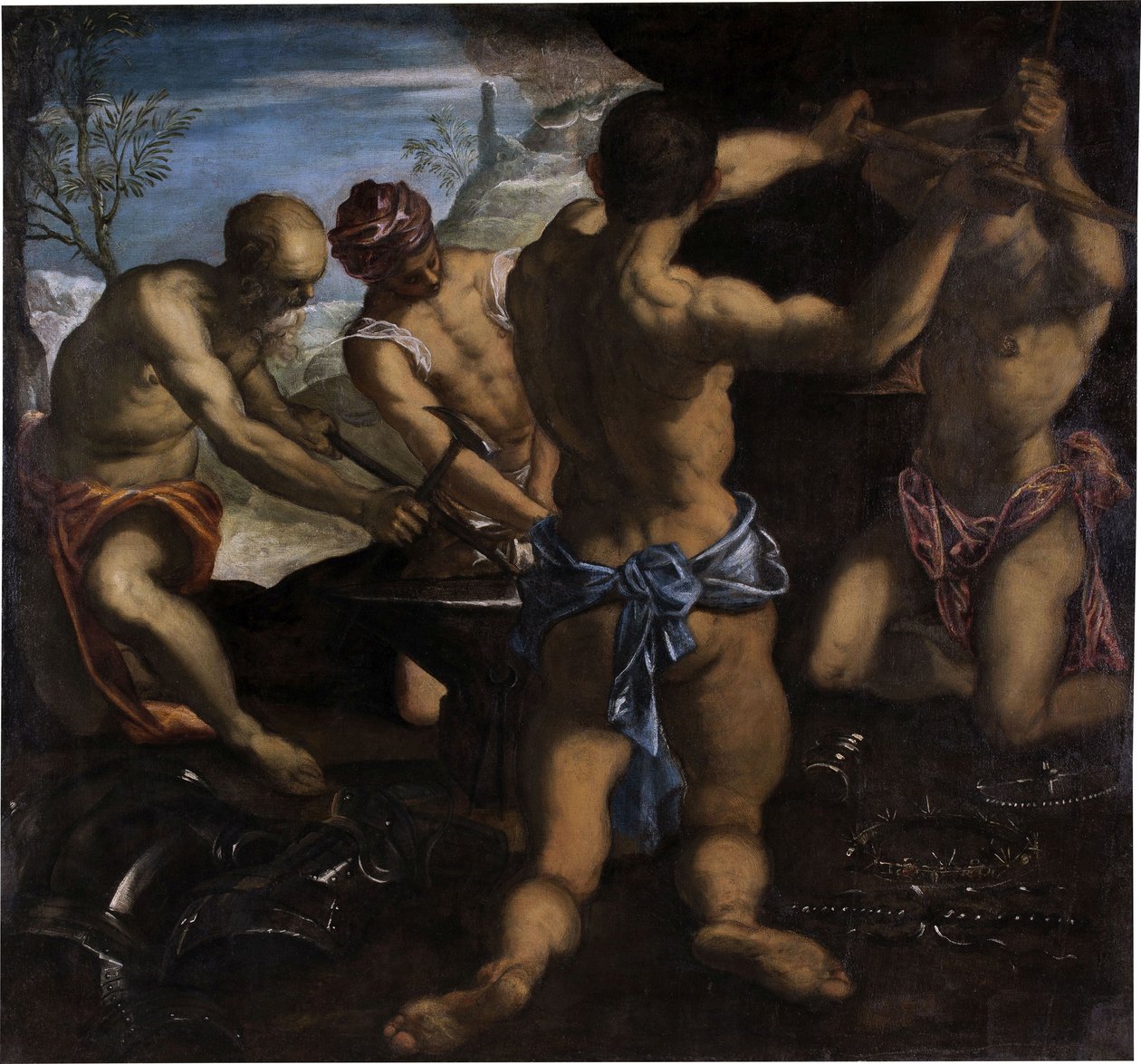 Vulcanin paja, 1576-1577. tekijältä Jacopo Robusti Tintoretto