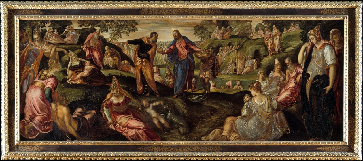 Leivän ja kalan ihme, noin 1545-50. tekijältä Jacopo Robusti Tintoretto