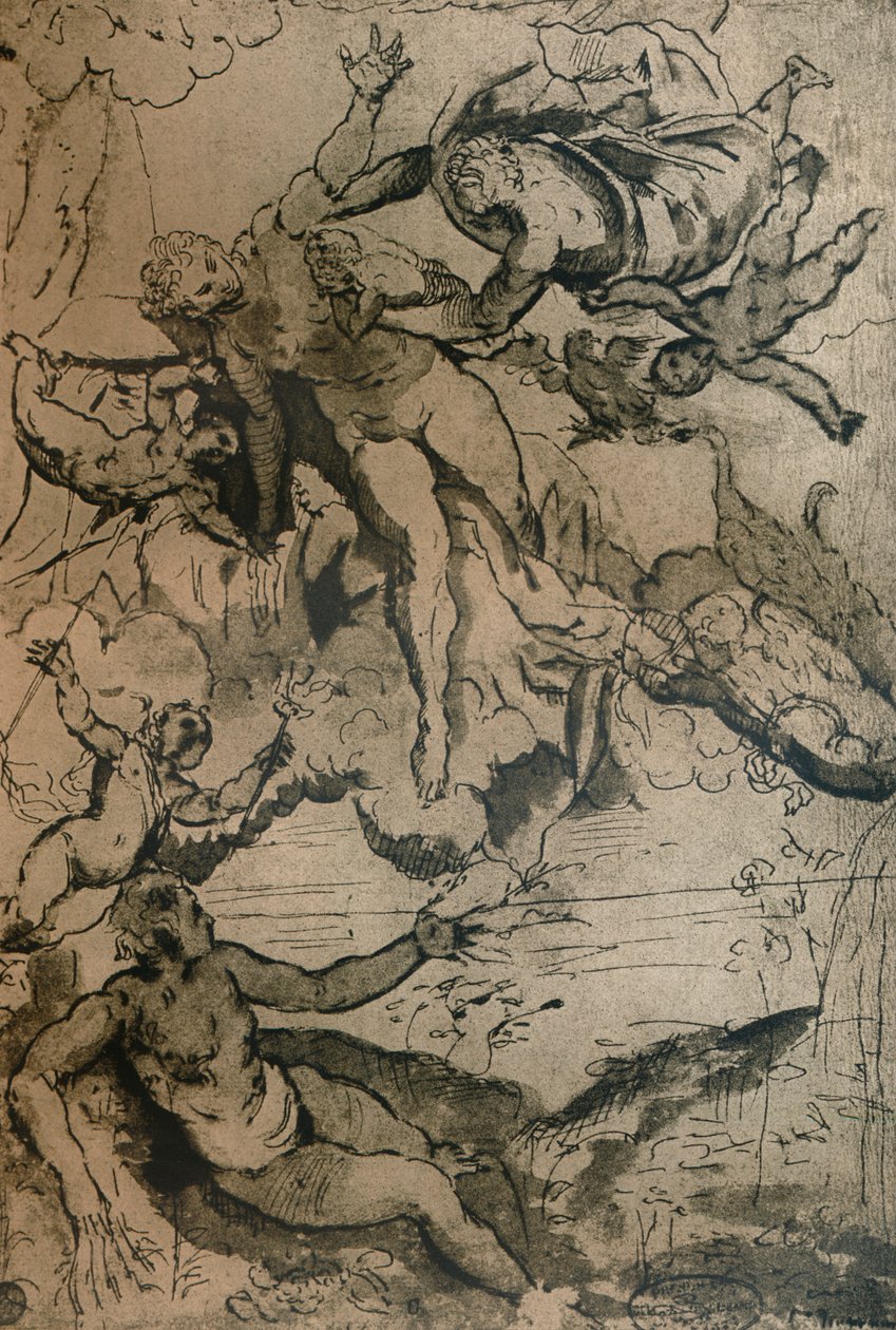 Linnunradan alkuperä, c1575 1932. tekijältä Jacopo Robusti Tintoretto