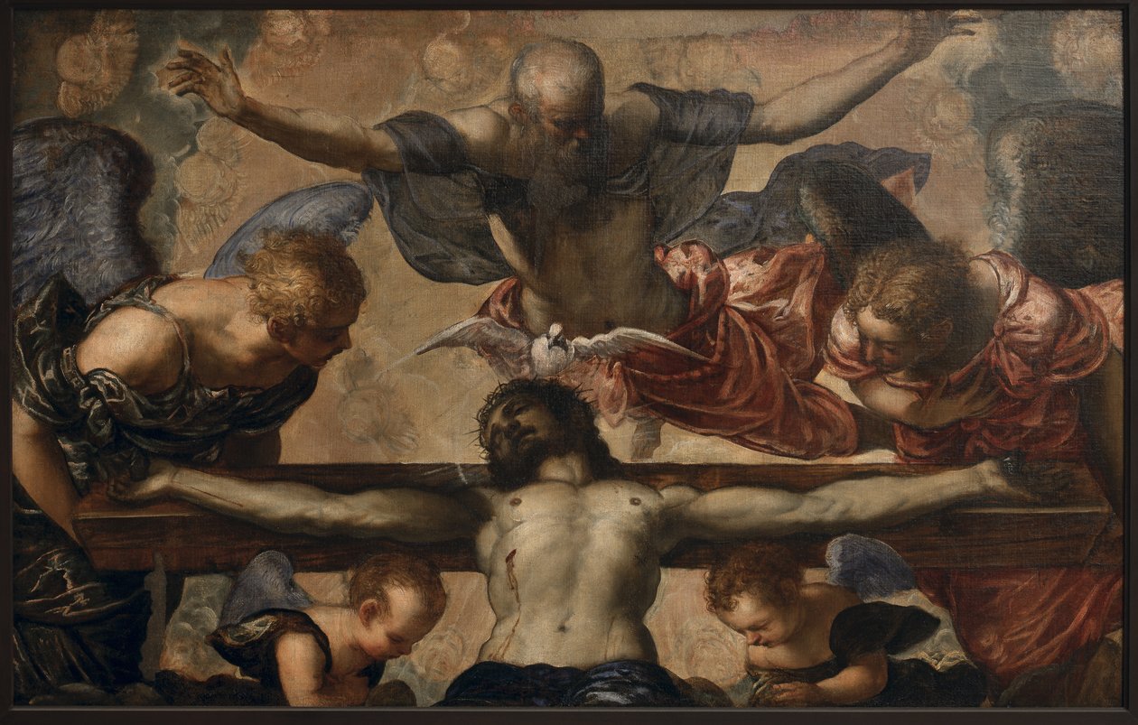 Kolminaisuus, n. 1561–1562 (öljy kankaalle) tekijältä Jacopo Robusti Tintoretto