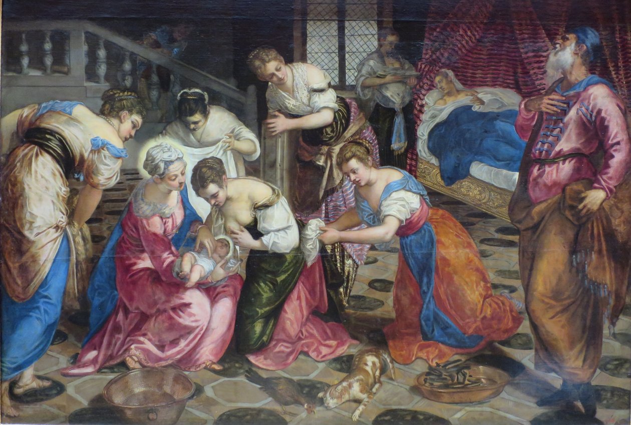 Johannes Kastajan syntymä tekijältä Jacopo Tintoretto