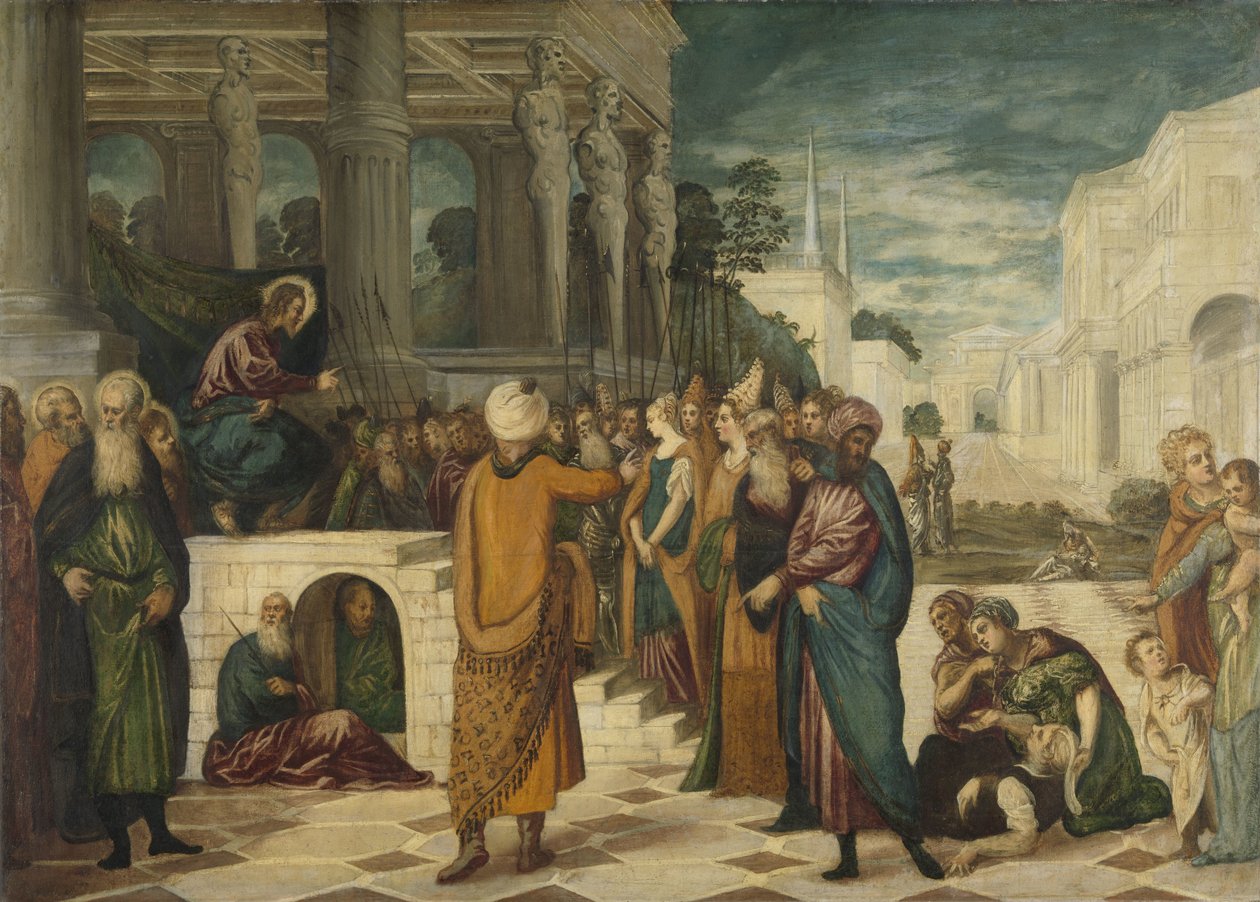 Kristus avionrikkojan naisen kanssa tekijältä Jacopo Tintoretto
