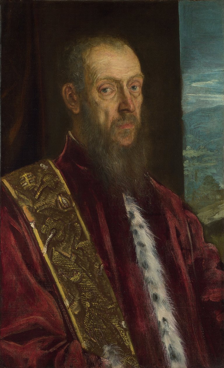 Vincenzo Morosinin (1511-1588) muotokuva. tekijältä Jacopo Tintoretto