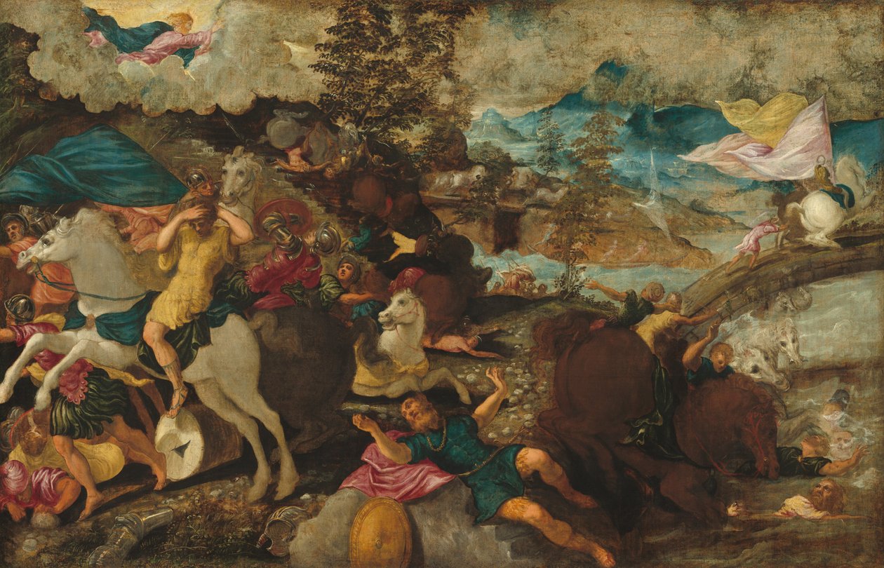 Pyhän Paavalin kääntymys, n. 1544. tekijältä Jacopo Tintoretto