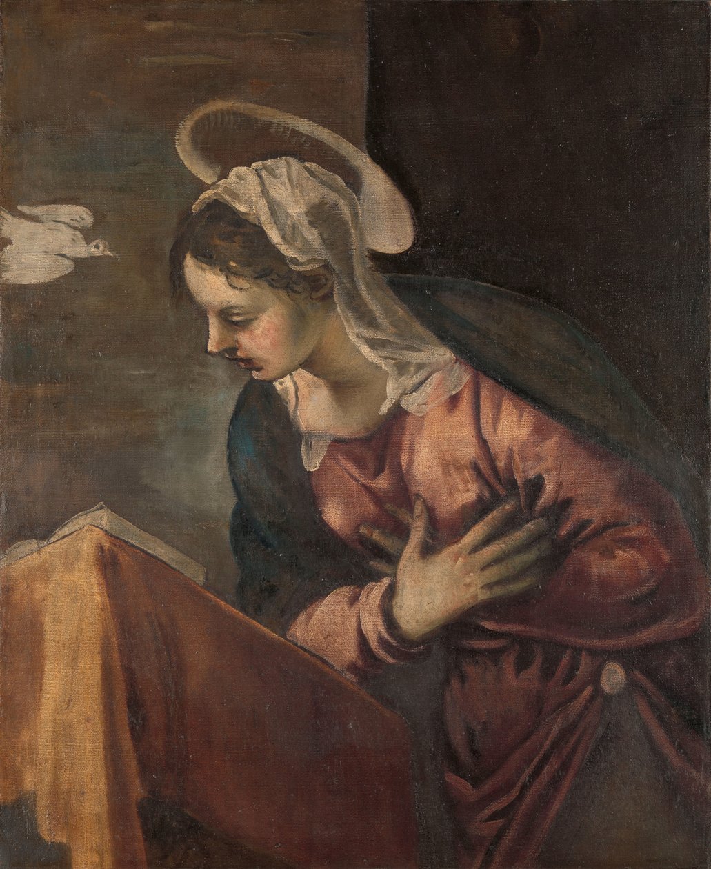 Neitsyt Marian ilmestyksestä Neitsyteen tekijältä Jacopo Tintoretto